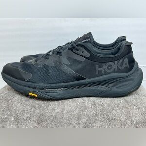Hoka Transport X Black Gum Running Shoes Men's Size 15